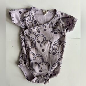 Kate Quinn Purple Rainbow Crossover Onesie 12-18mo